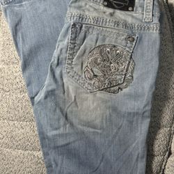 Harley-Davidson® Women's Boot Cut Embellished Skull Low-Rise Jeans 99103-17VW