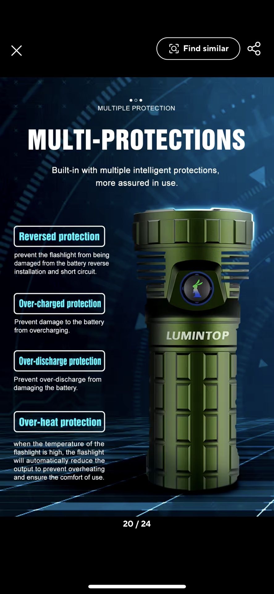 Lumintop Mach 46950 High Powered Led Flashlight 26,000 Lumens And 32000mah  Battery Power Bank