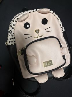 Pink Kitten Small Book Bag