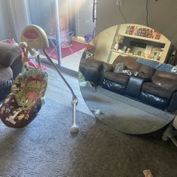Baby Swing And 42inch Circular Mirror