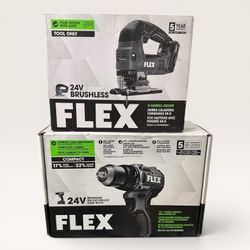 Flex 24v compact drill and jigsaw