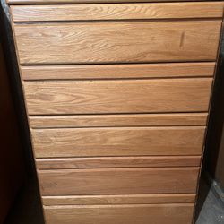 Tall Dresser Real Wood $100 OBO