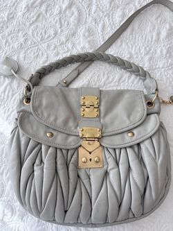 Beautiful lamb soft  leather bag medium size
