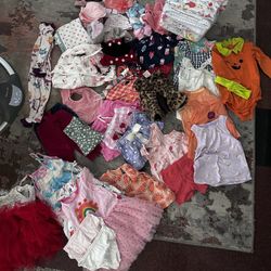 Baby Girl Gently Used Clothing. From 3 Months Up To 18 Months