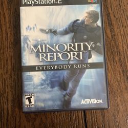 Minority Report Everybody Runs PS2 Game