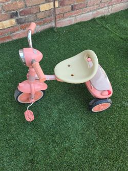 Pink and White Tricycle toddler bike