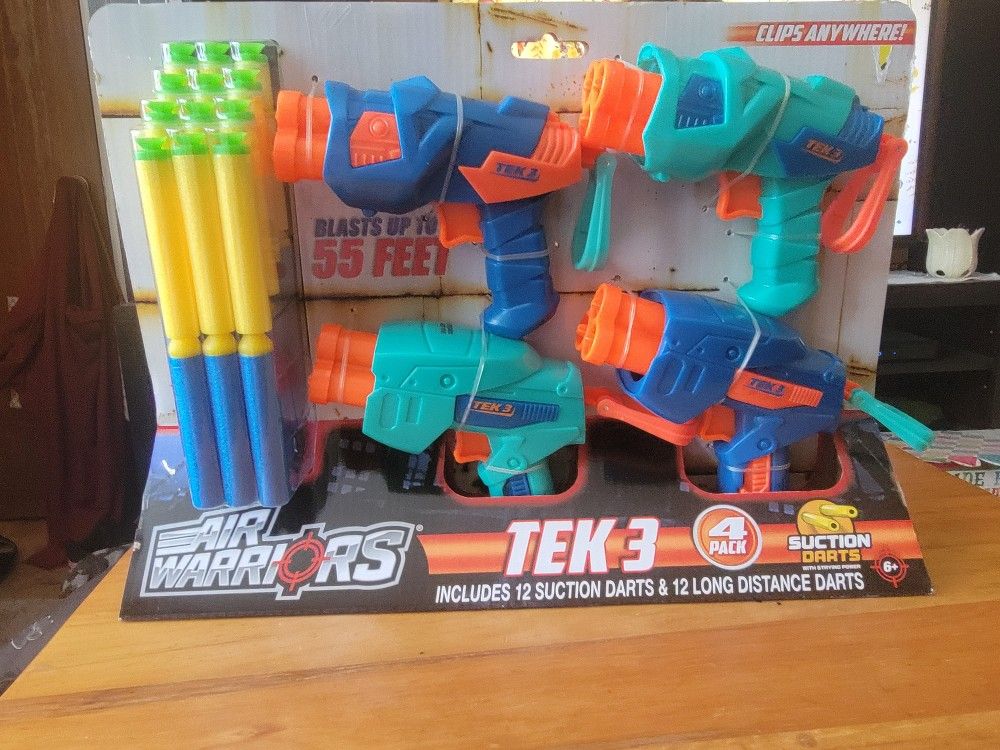 💖NEW  AIR WARRIORS   24 FOAM DARTZ. BlAST 55 FEET