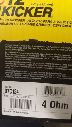 12" kicker subwoofer