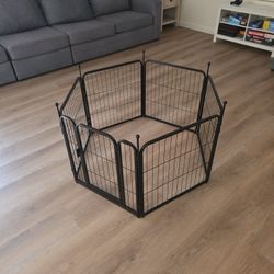 Heavy Duty Metal Pet Playpen - 6 Panels, 24" (2ft) Tall