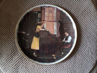 Norman Rockwell Plate.