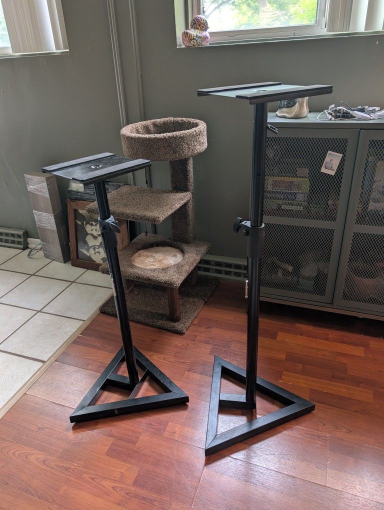 Height-Adjustable Speaker Monitor Stands
