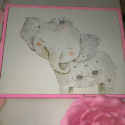 Girls Room  Pink Baby Elephante  Bundle 25