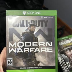 Xbox One Modern Warfare Game Disc