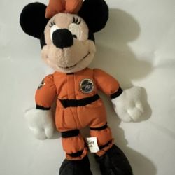 Disney World Minnie Mouse Astronaut ISTC Space Suit L/E 2000 Plush Beanie