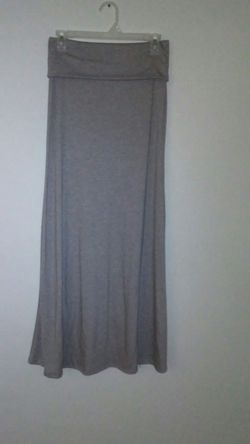 Grey long skirt