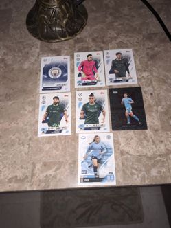 Manchester City Trading Cards Lot of 7