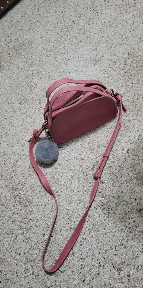 Pink Leather Purse