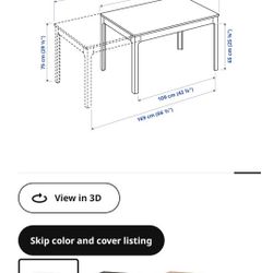 IKEA Dining Table & 6 Chairs