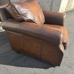 Soft Leather Club Chair 