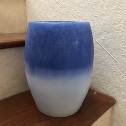 Unique blue Ombré wax Lantern Calendar Holder