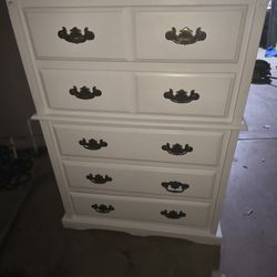 Freshly Sanded And Painted Dresser Stand 