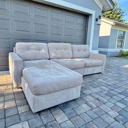 Light Taupe Sectional Sofa 🚚 FREE DELIVERY 🚚