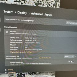 Acer Predator 27" Gaming Monitor 2560x1440 165hz