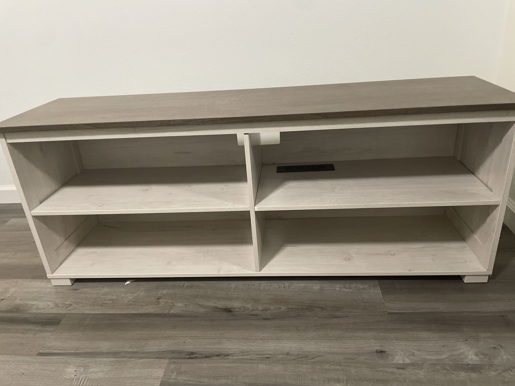 Birch Wood/Grey  TV Stand/Shelf