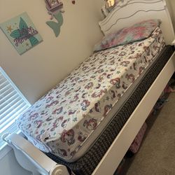 White Twin Bed 