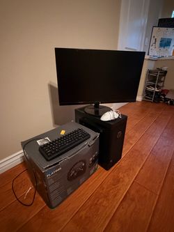 Legion T5 Pre Built Gaming PC 1660 GTX, with Logitech G920, Monitor, Mouse/Keyboard