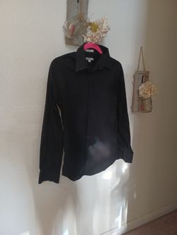 Express MENS BLACK Dress UP Shirt SZ M