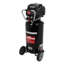 Husky 27 Gallon 200 PSI Oil-Free Portable Vertical Electric Air Compressor (Model 1005-022-676)