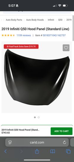 2019 Infiniti Q50 Hood