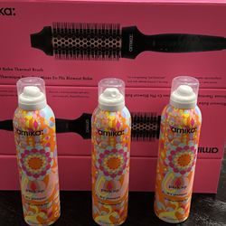Amika Blowout Thermal Brush + Amika Perk Up Dry Shampoo