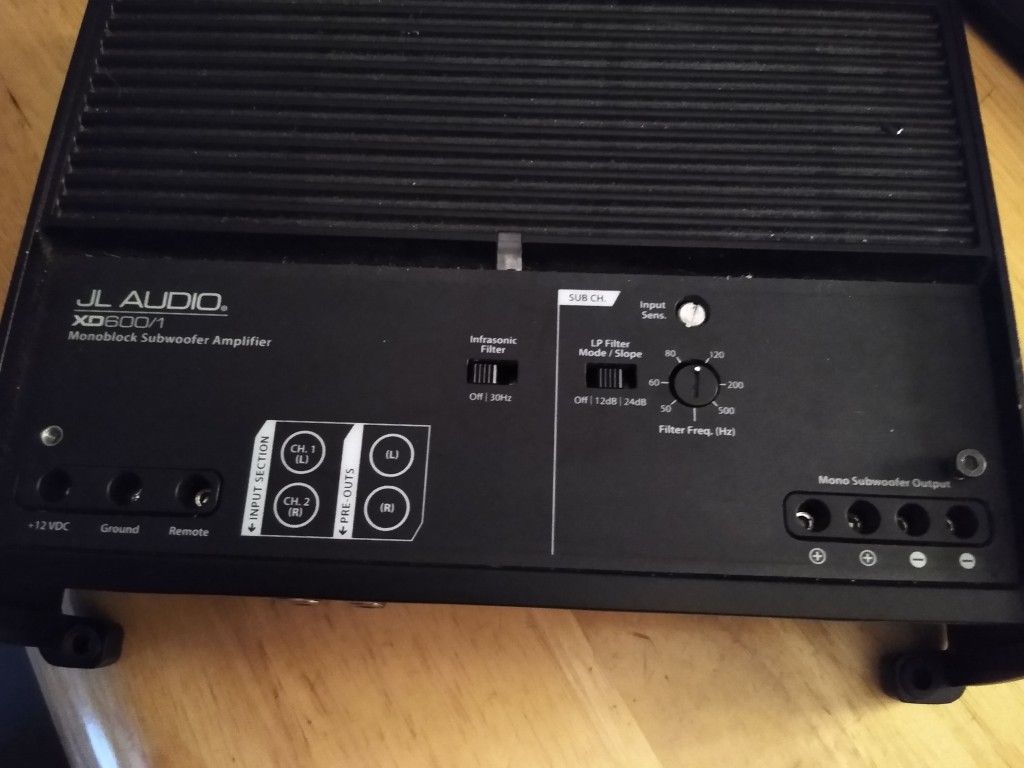 JL Audio XD600/1v2 600W XDv2 Series Subwoofer Amp