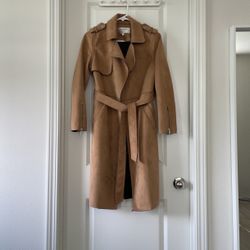 High Quality Suede Jacket In Light Brown