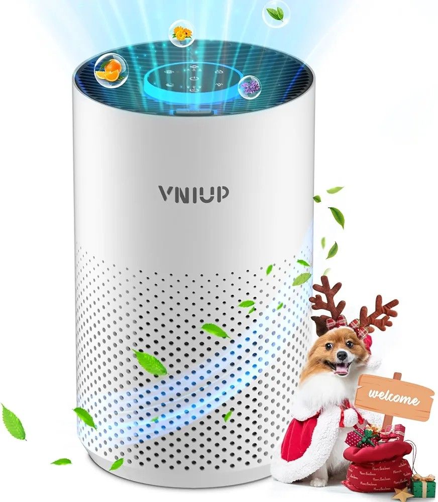 Air Purifiers for Bedroom Home up to 800 ft², Vniup H14 True HEPA Room Air Purifiers for Bedroom, with Fragrance Function Sleep Mode& Light Mode Air