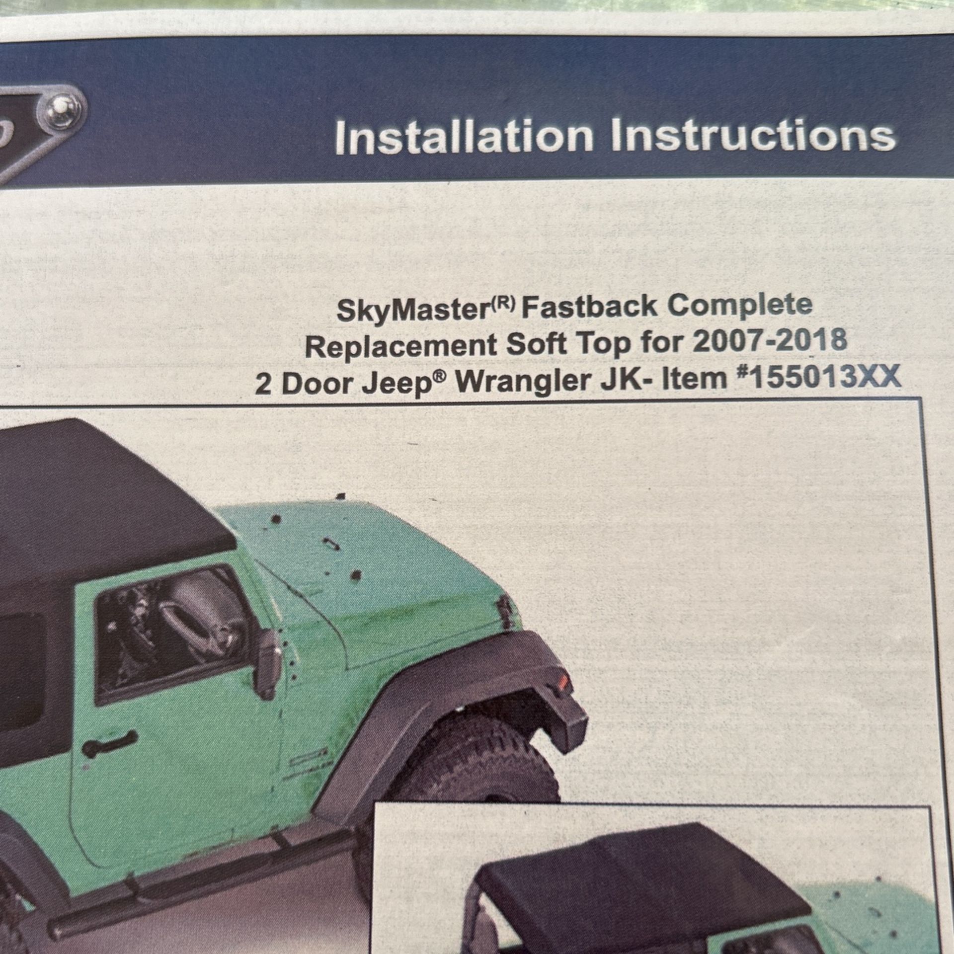 MasterTop Twill Complete soft top