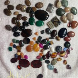Huge lot of cabochon stones for jewelry making
