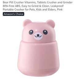 Bear Pill Crusher