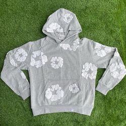 Medium size Grey Denim Tears Hoodie