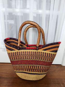 Weaved Basket Tote $75