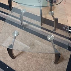 Glass End Table