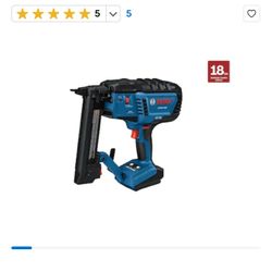Bosch 18V Brushless 18 -Gauge 3/8-in Narrow crown Finish Stapler