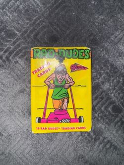 Sealed 1990 Rad Dudes Trading Card Pack – Vintage Throwback
