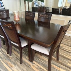 Wood Dining Table With Leaf