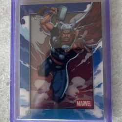 2025 Topps Chrome Red Refractor Air Thor 1/5 