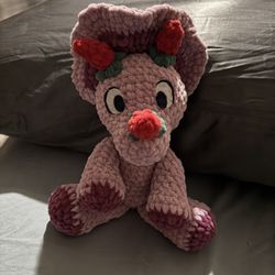 Strawberry Triceratops Crochet 