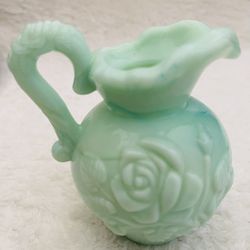 Vintage Avon Milk Glass Pitcher 