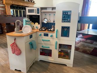 Deluxe Wooden Kitchen Play Center